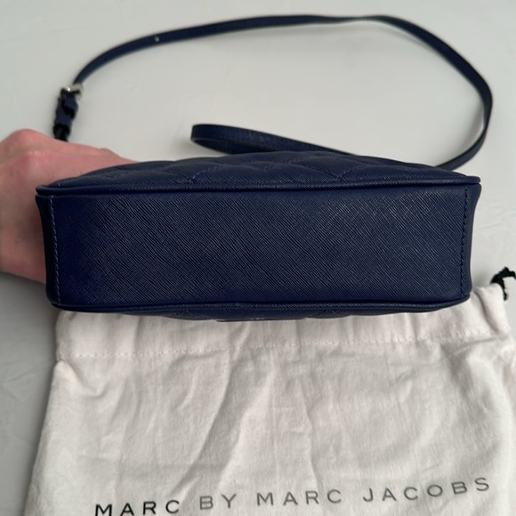 Marc by Marc Jacobs Sally Mineral Blue quilted Saffiano leather crossbody bag - Picture 5 of 15